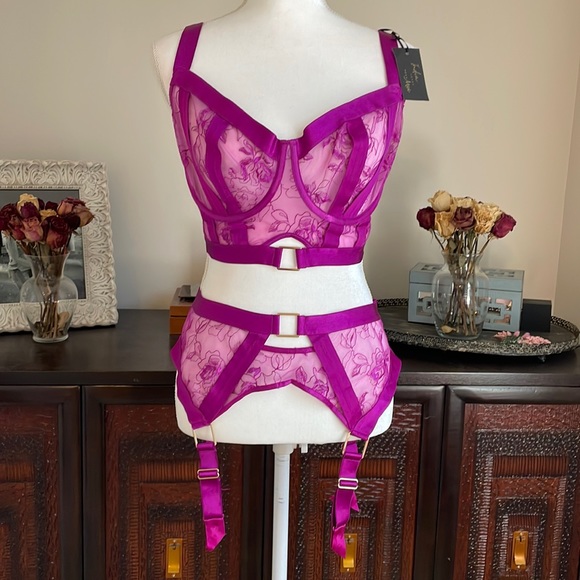 pour moi Other - Bundle 3 piece set Pour Moi purple Lingerie size 36F/XL